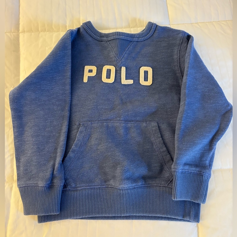 Ralph Lauren Polo Blue Sweater Sweatshirt Top Size 4/4T